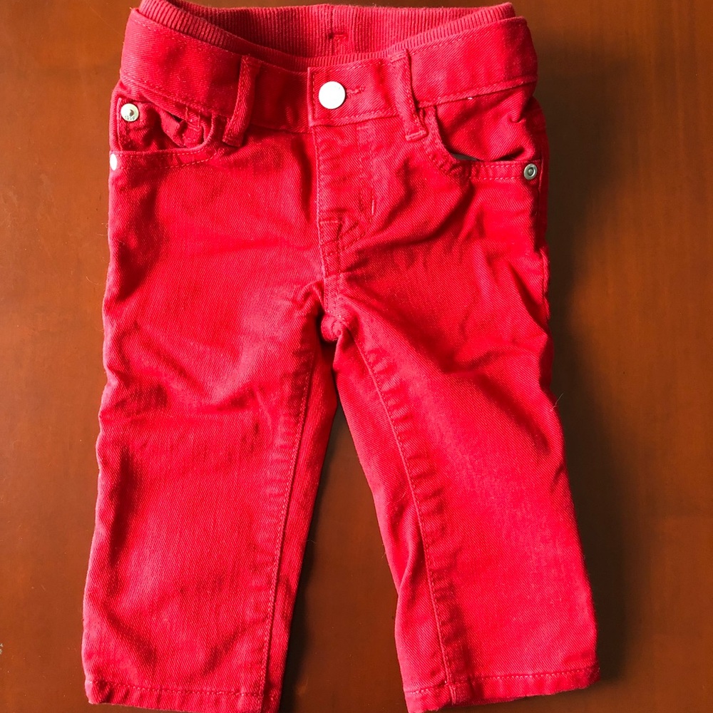 Baby Gap 6-12 months red jeans!